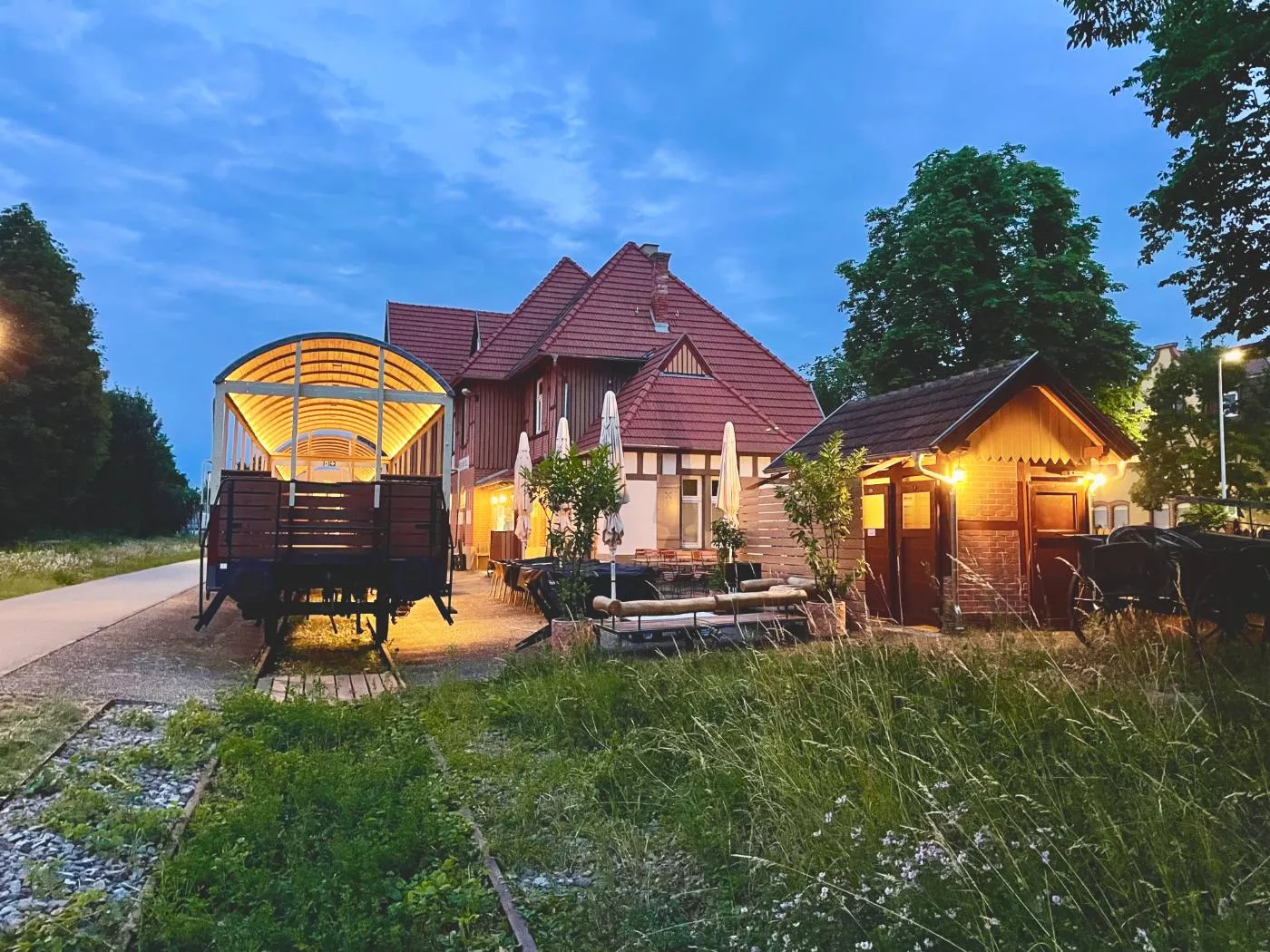 Vaihinger Stadtbahnhof von 1904, heute Restaurant Steig 1903